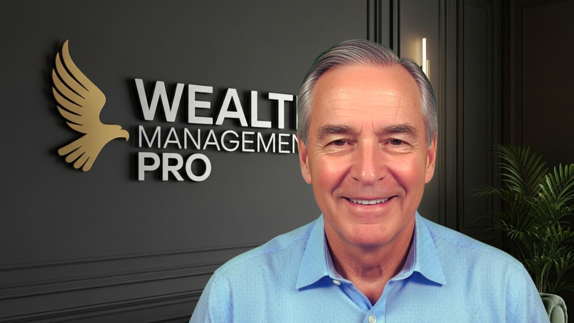 Professional background with financial services branding