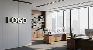 Accounting High-End Executive Office Minimalist Virtual Office Background