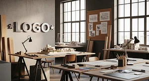 Real Estate Developer Artistic Workshop Studio Virtual Office Background