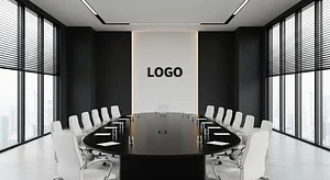 Modern Boardroom Elegance Boardroom Virtual Office Background