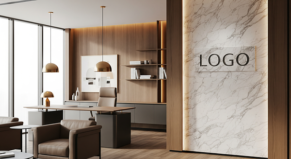 Sienna Alloy Strategy Suite Branded Virtual Office Background with Company Logo - Corporate