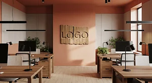 Terracotta Linen Innovation Hub background preview