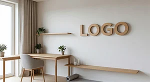 Wellness Scandinavian Home Office Finance Virtual Office Background