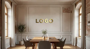 Tech Startup French Provincial Meeting Room Minimalist Virtual Office Background