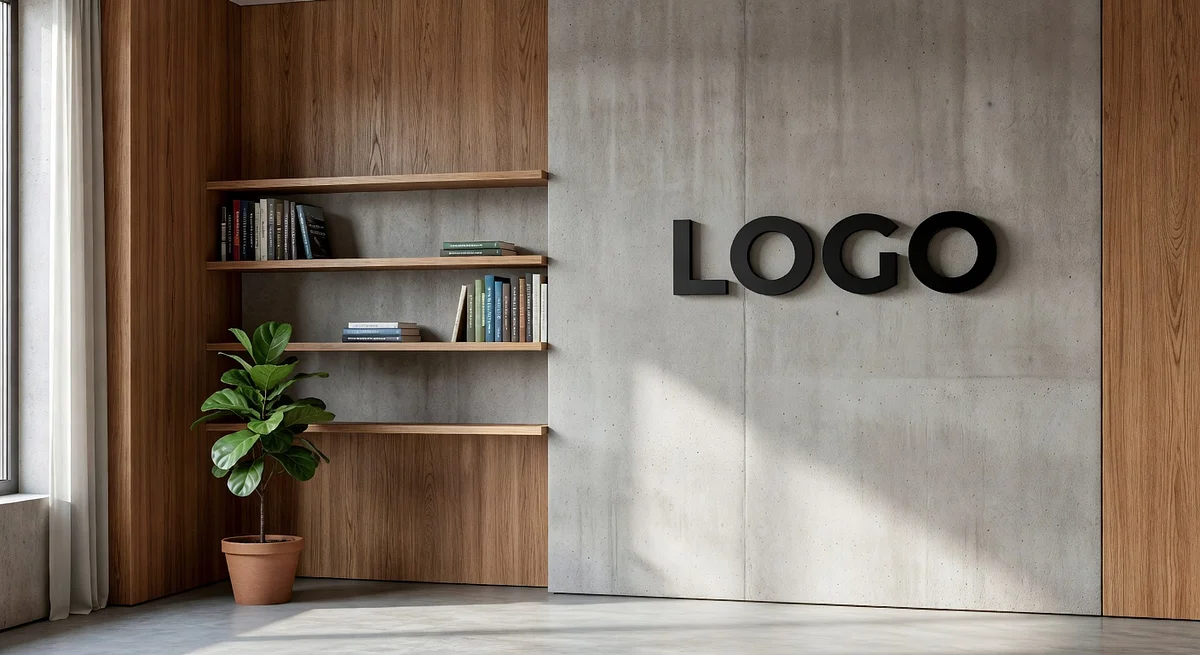 Psychologist Urban Workshop Branded Virtual Office Background with Company Logo - Creative