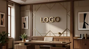 Family Law Art Deco Home Office Technology Virtual Office Background