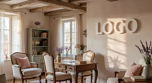 Life Coach French Provincial Suite Studio Virtual Office Background