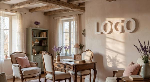 Professional branded background example - Life Coach French Provincial Suite style with company logo integration