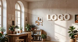 Paris Advertising Natural Studio Seasonal Virtual Office Background