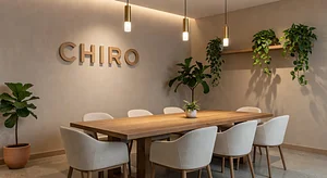 Chiropractor Earthy Conference Room Studio Virtual Office Background