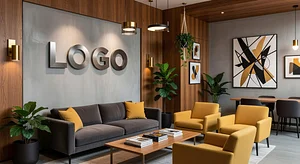 Marketing Agency Artistic Lounge Corporate Virtual Office Background