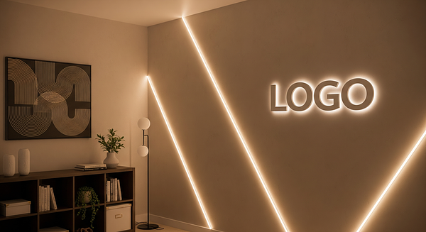 Empowerment Studio Branded Virtual Office Background with Company Logo - Creative