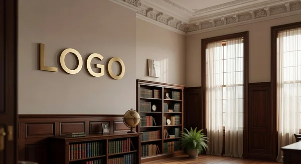 Executive Education Victorian Office Professional Virtual Office Background for Video Calls - Finance