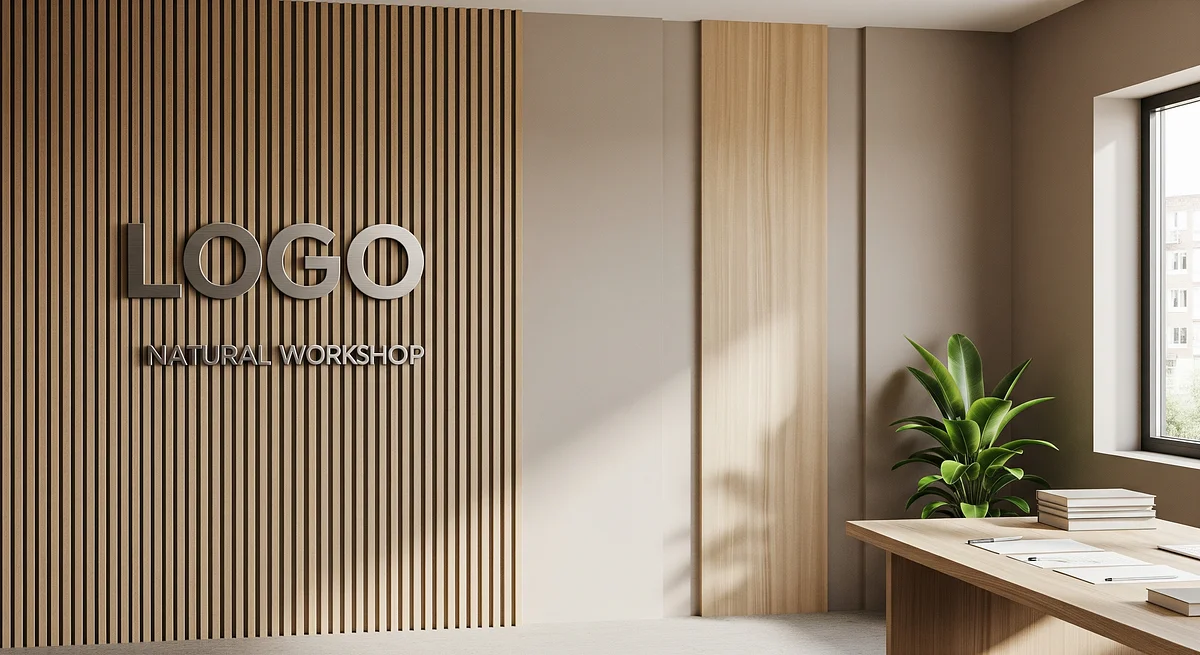 Tax Advisor Natural Workshop Branded Virtual Office Background with Company Logo - Executive