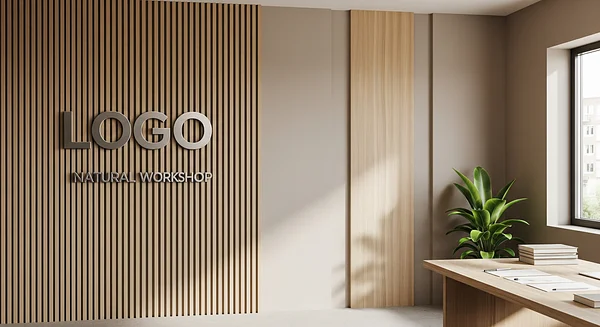 Tax Advisor Natural Workshop Professional Virtual Office Background for Video Calls - Executive