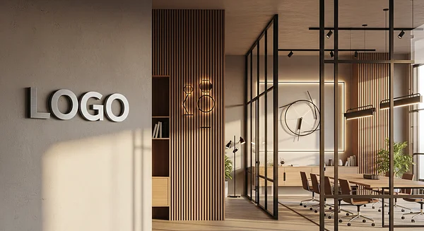 Optometrist Industrial Conference Room Professional Virtual Office Background for Video Calls - Executive