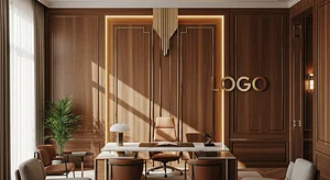 Wealth Management Art Deco Executive Office Legal Virtual Office Background