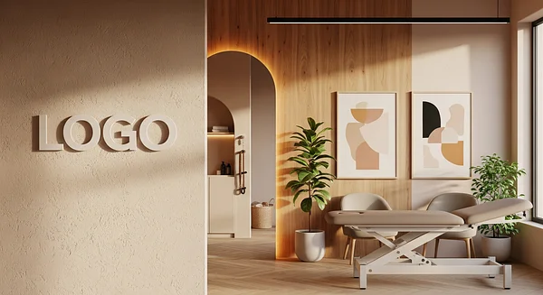 Physical Therapy Artistic Suite Professional Virtual Office Background for Video Calls - Startup