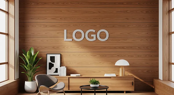 Executive Education Mid-Century Modern Office Professional Virtual Office Background for Video Calls - Healthcare