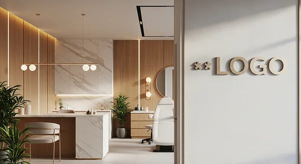 Medical Spa Luxurious Workshop Professional Virtual Office Background for Video Calls - Popular