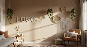 Therapist Bohemian Workspace background preview