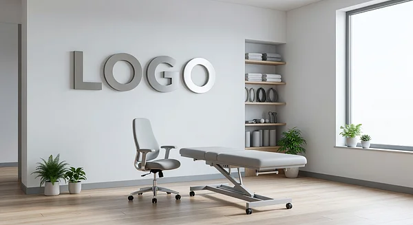 Physical Therapy Minimalist Workspace Professional Virtual Office Background for Video Calls - Technology