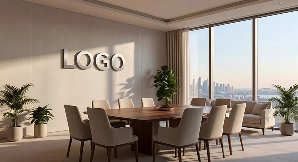 Sydney Media Elegant Boardroom Professional Virtual Office Background for Video Calls - Industrial