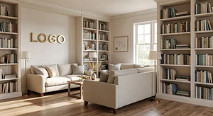 Hamptons Management Consulting Timeless Library Office Virtual Office Background