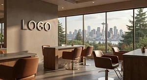 Seattle Recruiter High-End Salon Studio Virtual Office Background