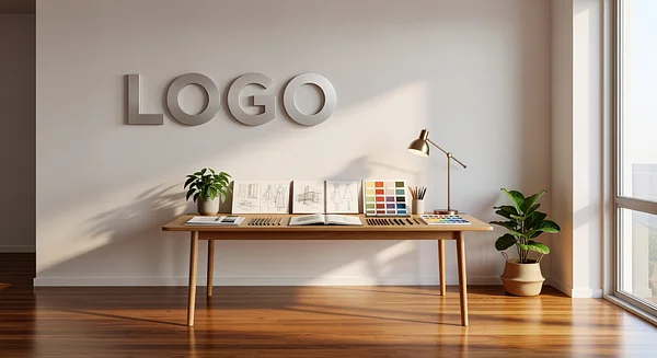 Consultant Artistic Design Lab Professional Virtual Office Background for Video Calls - Studio