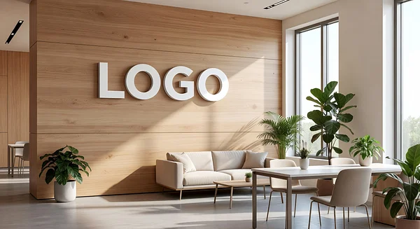 Marketing Agency Natural Suite Professional Virtual Office Background for Video Calls - Startup