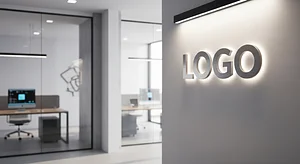 Modern Startup Studio Creative Virtual Office Background