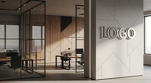 Abstract Berlin Office Real Estate Virtual Office Background