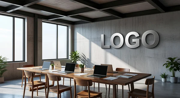 Venture Capital Industrial Study Professional Virtual Office Background for Video Calls - Finance