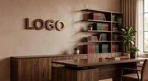 Law Firm Earthy Workspace background preview