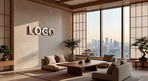 Asset Management Japanese Zen Corner Office background preview