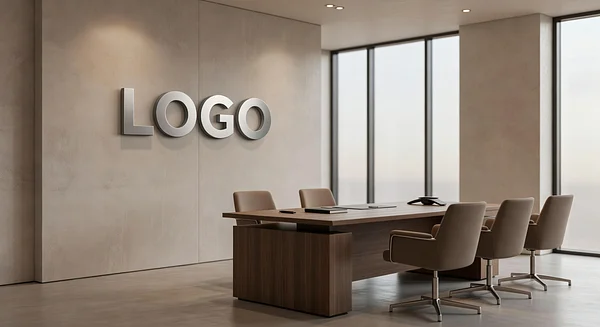 Corporate Training Timeless Executive Office - Zoom background for Architects & Designers