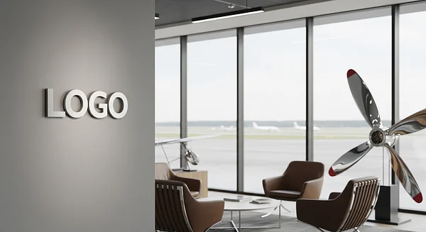 Executive Aviation Lounge - Zoom background for Doctors & Physicians