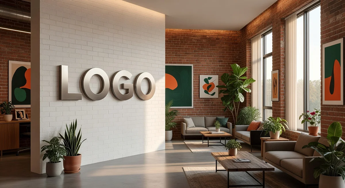 Portland Advertising Artistic Suite Branded Virtual Office Background with Company Logo - Finance