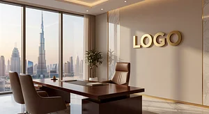 Dubai Accounting Luxurious Private Office Modern Virtual Office Background