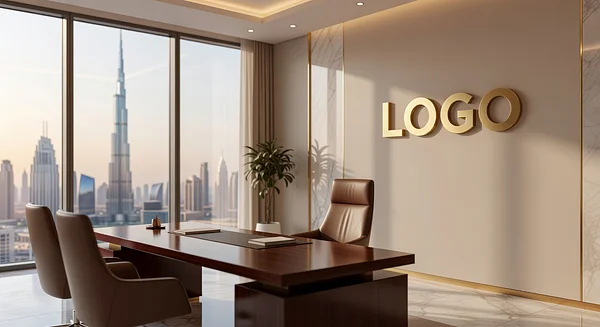 Dubai Accounting Luxurious Private Office - Virtual background for Streamers & Live Broadcasters