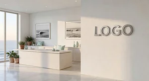 Los Angeles Chiropractor Coastal Foyer Startup Virtual Office Background