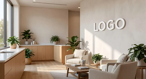 Dentist Natural Office Professional Virtual Office Background for Video Calls - Fun