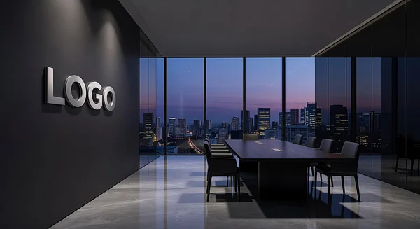 Tokyo Headhunter Ultra-Modern Boardroom Professional Virtual Office Background for Video Calls - Vintage