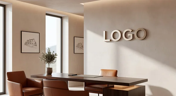 Monaco Property Management Boutique Den Professional Virtual Office Background for Video Calls - Studio