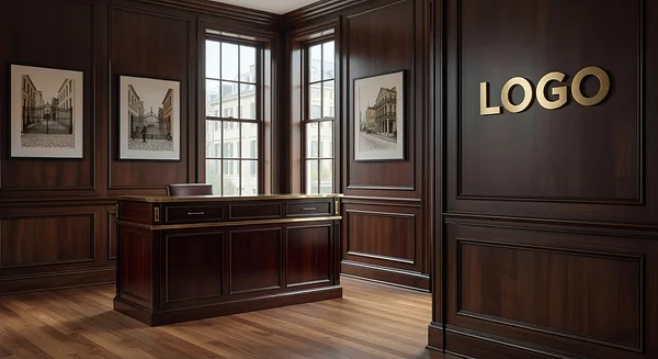 Charleston Financial Advisor Classic Reception Professional Virtual Office Background for Video Calls - Executive