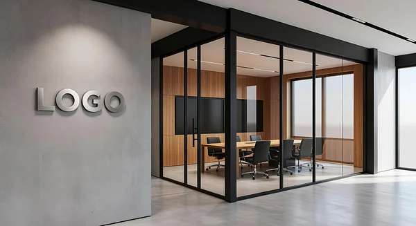 Attorney Ultra-Modern Design Lab Professional Virtual Office Background for Video Calls - Minimalist