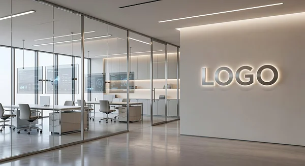 Asset Management Ultra-Modern Design Lab Professional Virtual Office Background for Video Calls - Legal