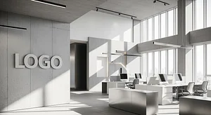 Concrete Office Presence Corporate Virtual Office Background