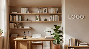 Dermatologist Earthy Study Executive Virtual Office Background